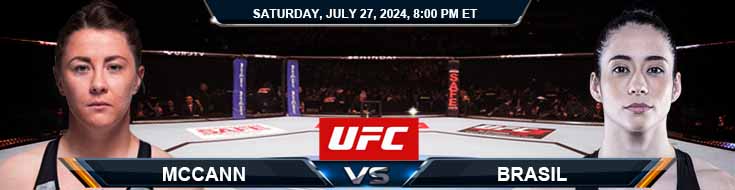 McCann vs. Brasil 7/27/24 UFC 304 Betting Picks