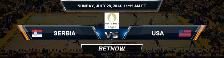 Serbia vs. USA 7-28-24 Olympic Mens Basketball Betting Picks