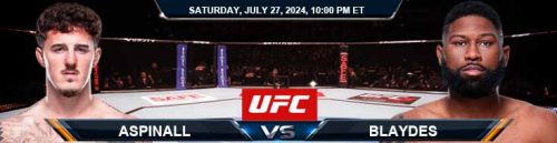 Aspinall vs. Blaydes 7/27/24 UFC 304 Betting Picks