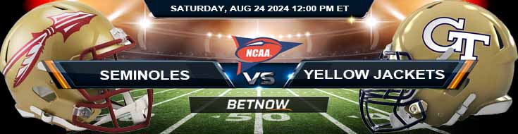 Florida State Seminoles vs. Georgia Tech Yellow Jackets 8/24/24 NCAAF Week 1 Betting Prediction