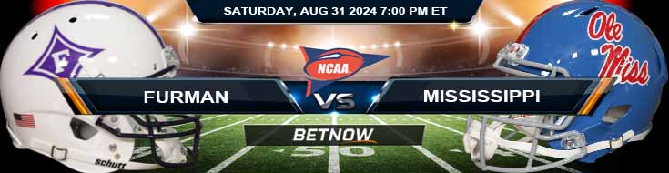 Furman Paladins vs. Ole Miss Rebels 8/31/24 NCAAF Week 1 Betting Prediction