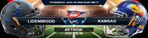 Lindenwood Lions vs. Kansas Jayhawks 8/29/24 NCAAF Week 1 Betting Prediction