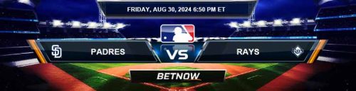 San Diego Padres vs. Tampa Bay Rays 8/30/24 MLB Betting Prediction