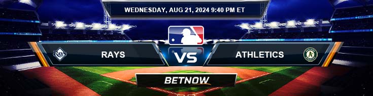 Tampa Bay Rays vs. Oakland Athletics 8/21/24 MLB Betting Prediction