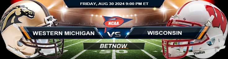 Western Michigan Broncos vs. Wisconsin Badgers 8/30/24 NCAAF Week1 Betting Prediction