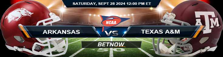 Arkansas Razorbacks vs. Texas A&M Aggies 9/28/24 NCAAF Week 5 Betting Prediction