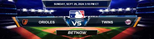 Baltimore Orioles vs. Minnesota Twins 9/29/24 MLB Betting Prediction