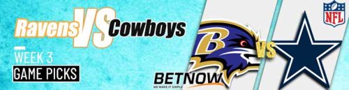 Baltimore Ravens vs. Dallas Cowboys 9/22/24 NFL Week 3 Betting Prediction