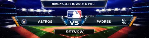 Houston Astros vs. San Diego Padres 9/16/26 MLB Betting Prediction