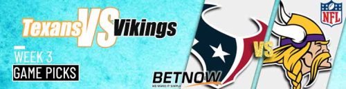 Houston Texans vs. Minnesota Vikings 9/22/24 NFL Week 3 Betting Prediction