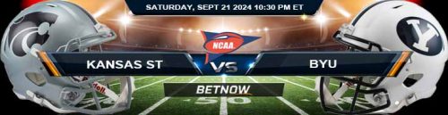 Kansas State Wildcats vs. BYU Cougars 9/21/24 NCAAF Week 4 Betting Prediction