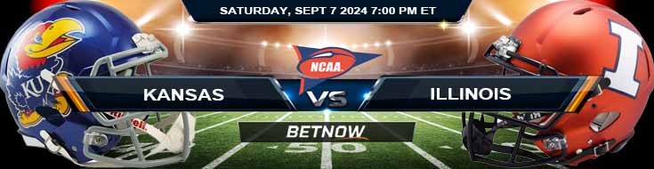 Kansas Jayhawks vs. Illinois Fighting Illini 9/7/24 NCAAF Week 2 Betting Prediction