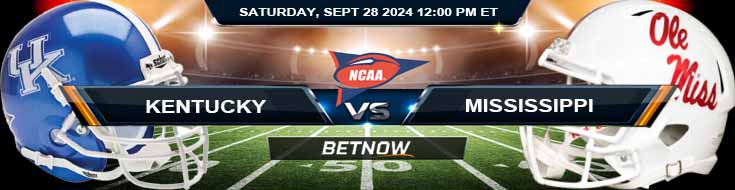 Kentucky Wildcats vs. Ole Miss Rebels 9/28/24 NCAAF Week 5 Betting Prediction