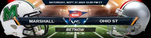 Marshall Thundering Herd vs. Ohio State Buckeyes 9/21/24 NCAAF Week 4 Betting Prediction