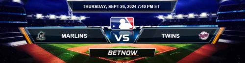 Miami Marlins vs. Minnesota Twins 9/26/24 MLB Betting Prediction