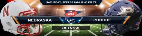 Nebraska Cornhuskers vs. Purdue Boilermakers 9/28/24 NCAAF Week 5 Betting Prediction