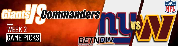 New York Giants vs. Washington Commanders 9/15/24 NFL Week 2 Betting Prediction