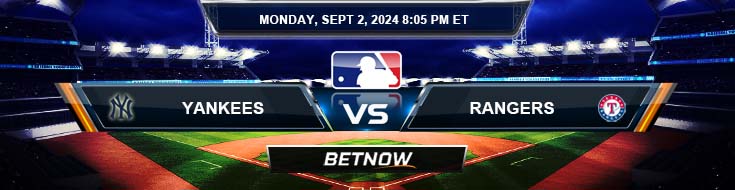 New York Yankees vs. Texas Rangers 9/2/24 MLB Betting Prediction