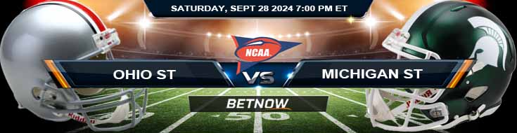 Ohio State Buckeyes vs. Michigan State Spartans 9/28/24 NCAAF Week 5 Betting Prediction