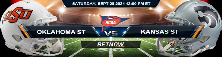 Oklahoma State Cowboys vs. Kansas State Wildcats 9/28/24 NCAAF Week 5 Betting Prediction