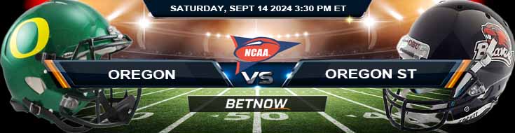 Oregon Ducks vs. Oregon State Beavers 9/14/24 NCAAF Week 3 Betting Prediction