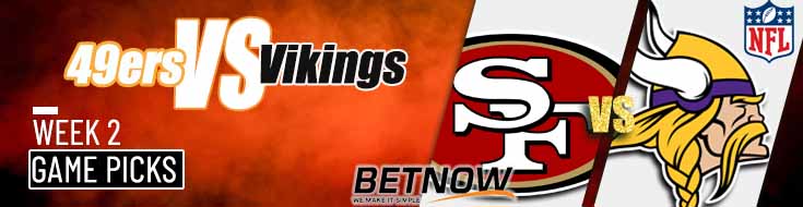 San Francisco 49ers vs. Minnesota Vikings 9/15/24 NFL Week 2 Betting Prediction