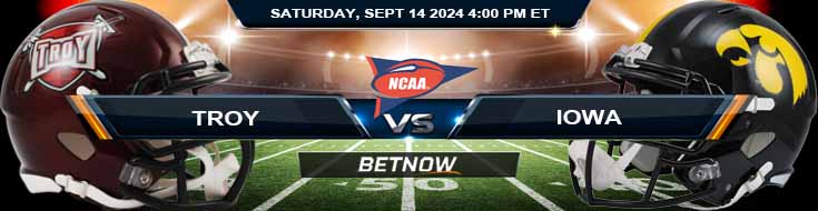 Troy Trojans vs. Iowa Hawkeyes 9/14/24 NCAAF Week 3 Betting Prediction