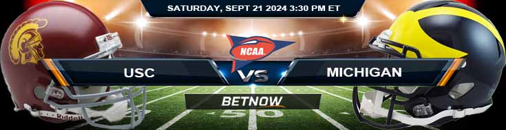 USC Trojans vs. Michigan Wolverines 9/21/24 NCAAF Week 4 Betting Prediction
