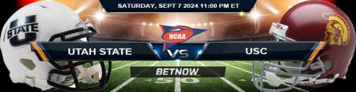 Utah State Aggies vs. USC Trojans 9/7/24 NCAAF Week 2 Betting Prediction