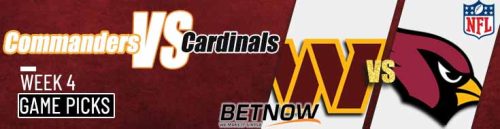 Washington Commanders vs. Arizona Cardinals 9/29/24 NFL Week 4 Betting Prediction