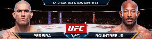 Pereira vs. Rountree Jr. 10/5/24 UFC 307 Betting Prediction and Odds