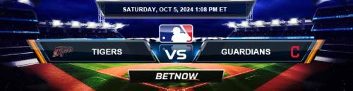 Detroit Tigers vs. Cleveland Guardians 10/5/24 MLB Betting Forecast and Predictions