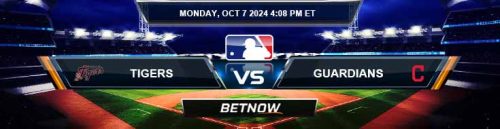 Detroit Tigers vs. Cleveland Guardians 10/7/24 MLB Betting Tips and Picks