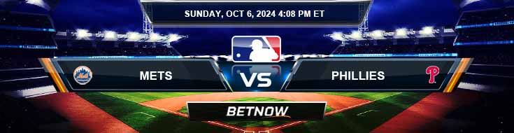 New York Mets vs. Philadelphia Phillies 10/6/24 MLB Best Bets and Odds