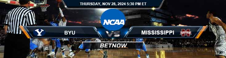 BYU Cougars vs. Ole Miss Rebels 11/28/24 NCAA Men's Basketball Forecast and Betting Odds