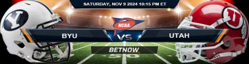 BYU Cougars vs. Utah Utes 11/9/24 NCAAF Week 11 Forecast and Predictions