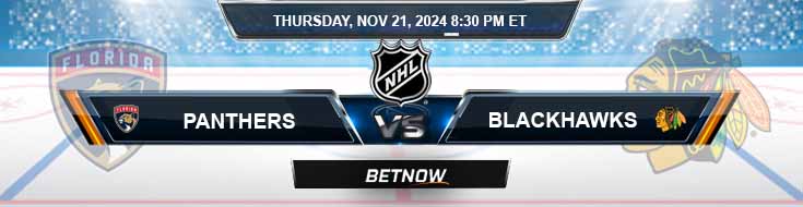 Florida Panthers vs. Chicago Blackhawks 11/21/24 NHL Best Odds and Preview