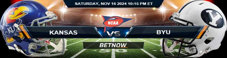 Kansas Jayhawks vs. BYU Cougars 11/16/24 NCAAF Week 12 Odds and Predictions