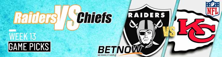 Las Vegas Raiders vs. Kansas City Chiefs 11/29/24 NFL Week 13 Betting Tips and Picks