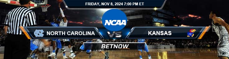 North Carolina Tar Heels vs. Kansas Jayhawks 11/8/24 NCAA Men's Basketball Best Predictions and Picks