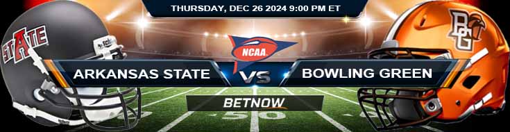 Arkansas State Red Wolves vs. Bowling Green Falcons 12/26/24 NCAAF 68 Ventures Bowl Forecast and Predictions
