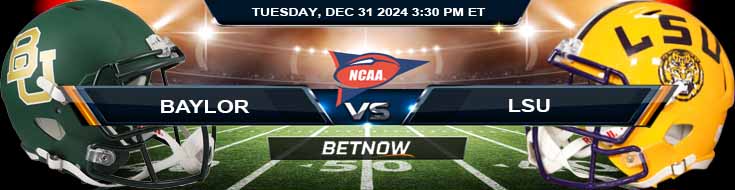Baylor Bears vs. LSU Tigers 12-31-24 NCAAF Texas Bowl Odds and Predictions