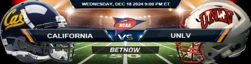 California Golden Bears vs. UNLV Rebels 12/18/24 NCAAF LA Bowl Best Odds and Preview