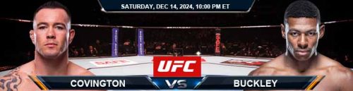 Colby Covington vs. Joaquin Buckley 12/14/24 UFC on ESPN 63 Picks and Odds