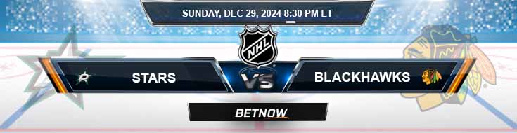 Dallas Stars vs. Chicago Blackhawks 12/29/24 NHL Best Bets and Odds