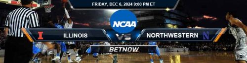 Illinois Fighting Illini vs. Northwestern Wildcats 12/6/24 NCAA Men's Basketball Best Odds and Preview