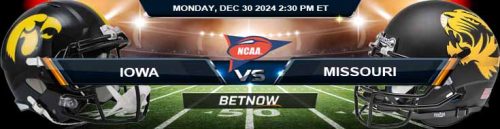 Iowa Hawkeyes vs. Missouri Tigers 12/30/24 NCAAF Music City Bowl Best Bets and Forecast