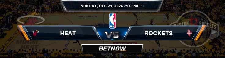 Miami Heat vs. Houston Rockets 12/29/24 NBA Betting Predictions and Odds