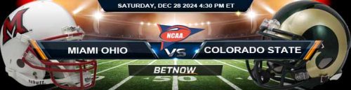 Miami (OH) RedHawks vs. Colorado State Rams 12/28/24 NCAAF Arizona Bowl Odds and Best Bets