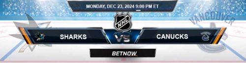 San Jose Sharks vs. Vancouver Canucks 12/23/2024 NHL Forecast and Predictions